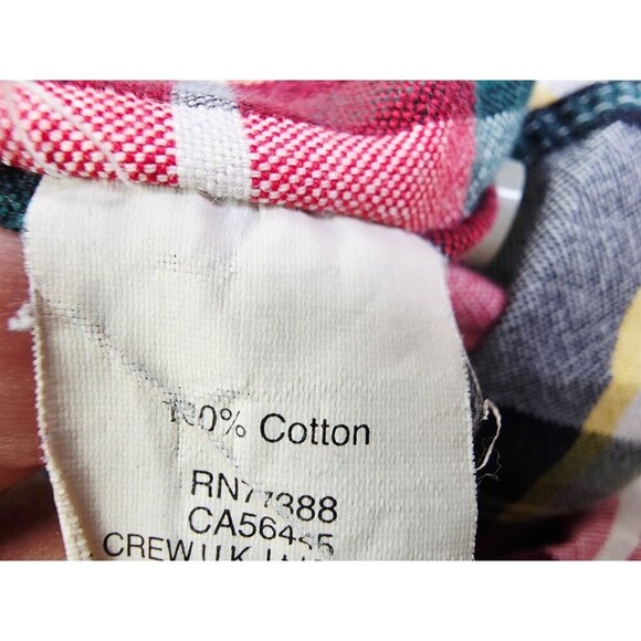 J. Crew Slim Oxford Size Large Mens Multi Check Button Down Long Sleeve Shirt - Picture 6 of 10